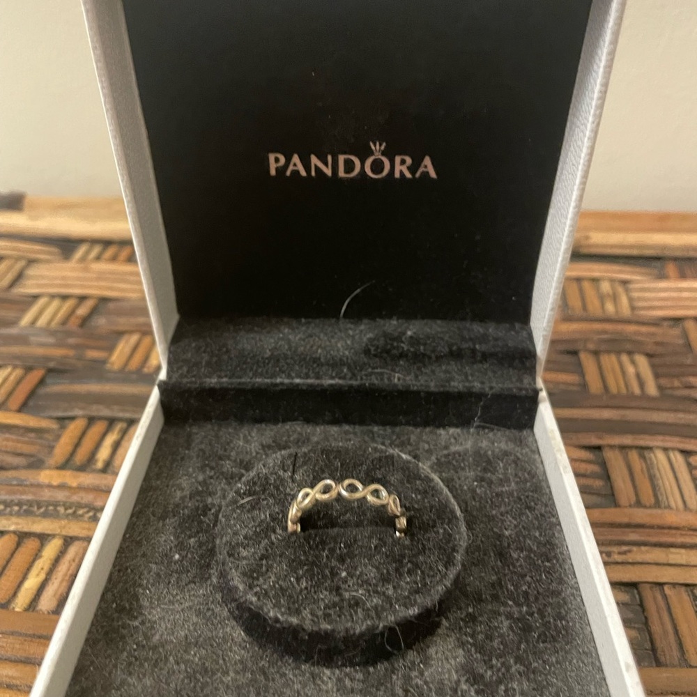 Pandora Gold and Silver Swirl Ring